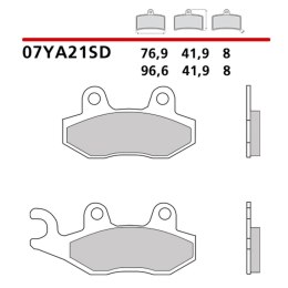 BREMBO KLOCKI HAMULCOWE KH135 OFF ROAD SINTER SD (SPIEK METALICZNY) (ECE R90)
