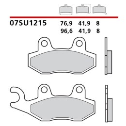 BREMBO KLOCKI HAMULCOWE KH135 ROAD / OFF ROAD / SCOOTER CARBON CERAMIC (PÓŁMETALICZNE MIESZANKA OEM)
