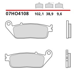 BREMBO KLOCKI HAMULCOWE KH196 ROAD / OFF ROAD / SCOOTER CARBON CERAMIC (PÓŁMETALICZNE MIESZANKA OEM)