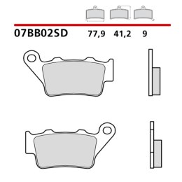 BREMBO KLOCKI HAMULCOWE KH208 OFF ROAD SINTER SD (SPIEK METALICZNY) (ECE R90)