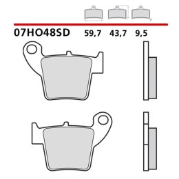 BREMBO KLOCKI HAMULCOWE KH346 OFF ROAD SINTER SD (SPIEK METALICZNY) (ECE R90)