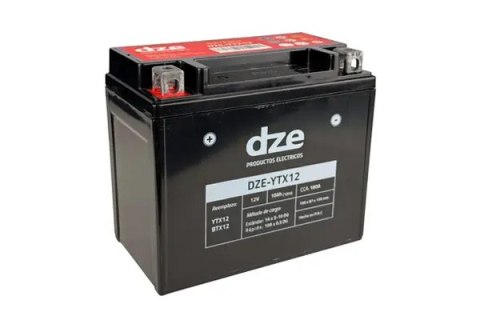 DZE AKUMULATOR ŻELOWY YTX12 12V 10AH 180A 150X87X130MM BEZOBSŁUGOWY - ZALANY (12)