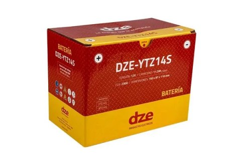 DZE AKUMULATOR ŻELOWY YTZ14S 12V 11.2AH 230A 150X87X110 BEZOBSŁUGOWY - ZALANY (12)