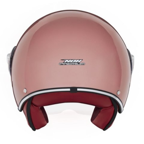NOX WYPRZEDAŻ PREMIUM KASK OTWARTY JET IDOL SOLID KOLOR RÓŻOWY/ZŁOTY ROZMIAR M