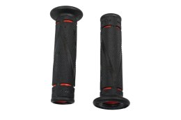 PROGRIP 2026/07 MANETKI PG838 ROAD (22+25MM, DŁ.122MM) KOLOR CZARNY/CZERWONY OTWARTE (OPEN END) (DWUSKŁADNIKOWE) (838-149)