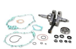 WISECO WAŁ KORBOWY YAMAHA YFM 660 RAPTOR '01-'05 (Z ŁOŻYSKAMI I USZCZELNIACZAMI NA WAŁ ORAZ KOMPLETEM USZCZELEK NA DÓŁ SILNIKA) 