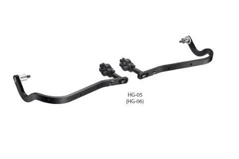 ACCEL OSŁONY RĄK (HANDBARY) Z MOCOWANIEM ALUMINIOWYM ENDURO 22MM KOLOR CZARNY (BEZ PLASTIKOWEJ OSŁONY SD02)
