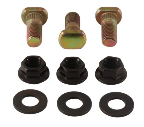 ALL BALLS SZPILKI, PODKŁADKI I NAKRĘTKI KOŁA PRZEDNIEGO / TYLNEGO M10X 1,25 SUZUKI LT-80 87-06, LT-Z 90 QUADSPORT 07-17 - PATRZ 