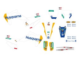 BLACKBIRD KOMPLET NAKLEJEK (OKLEIN) HUSQVARNA TC/FC '19-'22, TE/FE '20-'23 REPLICA HUSQVARNA FACTORY MXGP 26