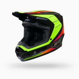 KENNY RACING KASK CROSS/ENDURO PERFORMANCE GRAPHIC RACING NEON YELLOW KOLOR CZARNY/ŻÓŁTY ROZMIAR L