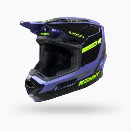 KENNY RACING KASK CROSS/ENDURO PERFORMANCE GRAPHIC SKY NIEBIESKI/ ŻÓŁTY FLUO ROZMIAR M
