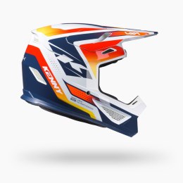 KENNY RACING KASK CROSS/ENDURO TRACK GRAPHIC + FOCUS ORANGE NAVY KOLOR POMARAŃCZOWY/NIEBIESKI/BIAŁYROZMIAR M