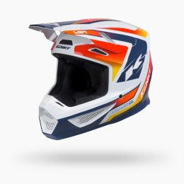 KENNY RACING KASK CROSS/ENDURO TRACK GRAPHIC + FOCUS ORANGE NAVY KOLOR POMARAŃCZOWY/NIEBIESKI/BIAŁYROZMIAR S