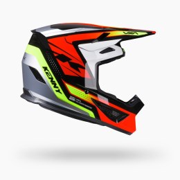 KENNY RACING KASK CROSS/ENDURO TRACK GRAPHIC + FOCUS RED KOLOR CZERWONY/ŻÓŁTY FLUO/ CZARNY ROZMIAR L