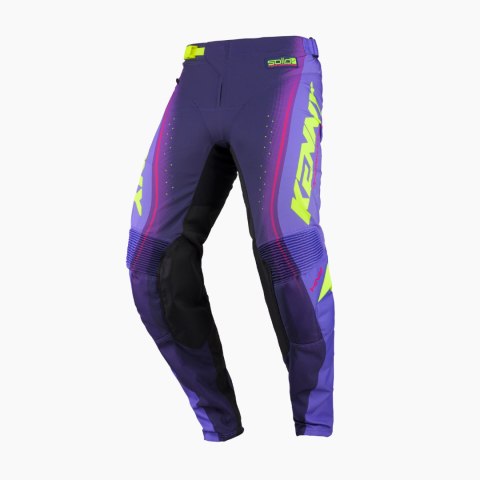KENNY RACING SPODNIE CROSS/ENDURO PERFORMANCE SOLID PURPLE KOLOR FIOLETOWY/ ŻÓŁTY FLUO ROZMIAR M (32)