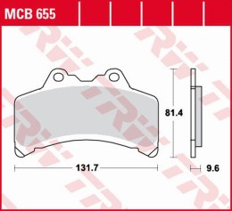 TRW ZF KLOCKI HAMULCOWE KH191 ORGANIC YAMAHA GTS 1000 '93-'99 PRZÓD