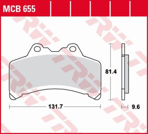 TRW ZF KLOCKI HAMULCOWE KH191 ORGANIC YAMAHA GTS 1000 '93-'99 PRZÓD