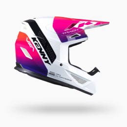 KENNY RACING KASK CROSS/ENDURO TRACK GRAPHIC BLAST WHITE GRADIENT KOLOR BIAŁY/RÓŻOWY/FIOLETOWY ROZMIAR S