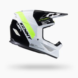 KENNY RACING KASK CROSS/ENDURO TRACK GRAPHIC BLAST WHITE NEON YELLOW KOLOR BIAŁY/ŻÓŁTY FLUO/CZARNY ROZMIAR M