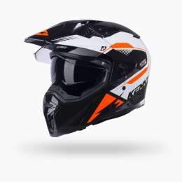 KENNY RACING KASK DUAL ADVENTURE EXTREME GRAPHIC ORANGE KOLOR CZARNY/POMARAŃCZOWY/BIAŁY ROZMIAR L