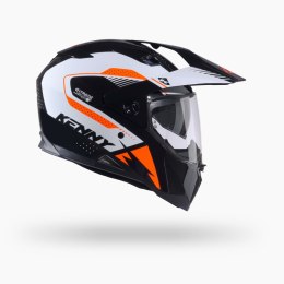 KENNY RACING KASK DUAL ADVENTURE EXTREME GRAPHIC ORANGE KOLOR CZARNY/POMARAŃCZOWY/BIAŁY ROZMIAR S