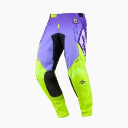 KENNY RACING SPODNIE CROSS/ENDURO TRACK FOCUS PURPLE KOLOR FIOLETOWY/ŻÓŁTY FLUO ROZMIAR S (30)