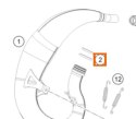 KTM OEM O-RING (ORING) WYDECHU (DYFUZORA) VITON 30X3MM KTM SX 50 '09-'27, HUSQVARNA TC 50 '17-'27, GAS GAS MC 50 '21-'27