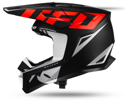 UFO 2026/09 KASK RAYSON OFFROAD KOLOR CZARNY / CZERWONY / BIAŁY ROZMIAR M - KOLEKCJA 2026/2027