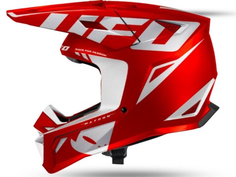 UFO 2026/09 KASK RAYSON OFFROAD KOLOR CZERWONY / BIAŁY ROZMIAR M - KOLEKCJA 2026/2027
