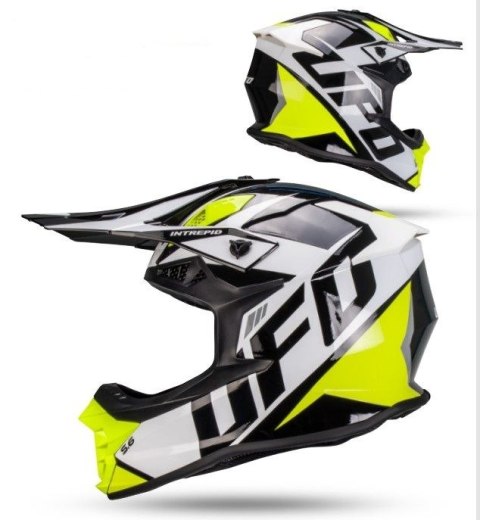 UFO KASK INTREPID CROSS KOLOR BIAŁY/CZARNY ROZMIAR XS ( ECE 22R06 ) - KOLEKCJA 2026