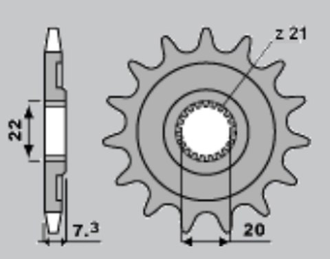 CHT ZĘBATKA PRZEDNIA 2120 12 HONDA CRF 250 '04-'17, CR 125 '04-'07 (JTF1323.12) CHT ZĘBATKA PRZEDNIA 2120 12 HONDA CRF 250 '04-'17, CR 125 '04-'07 (JTF1323.12)