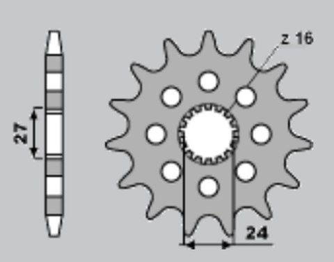 CHT ZĘBATKA PRZEDNIA 2190 17 SUZUKI GSXR 1000 '09-'15, GSXR 1300 '08-'15 CHT ZĘBATKA PRZEDNIA 2190 17 SUZUKI GSXR 1000 '09-'15, GSXR 1300 '08-'15