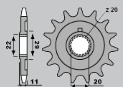 GROSSKOPF WYPRZEDAŻ ZĘBATKA PRZEDNIA 2275 14 SHERCO 125 SE-R '18-21, 250 SE F/SE F-R '14-20, 300 SE F '14-20 (ŁAŃC. 520) (WIELOK GROSSKOPF WYPRZEDAŻ ZĘBATKA PRZEDNIA 2275 14 SHERCO 125 SE-R '18-21, 250 SE F/SE F-R '14-20, 300 SE F '14-20 (ŁAŃC. 520) (WIELOK