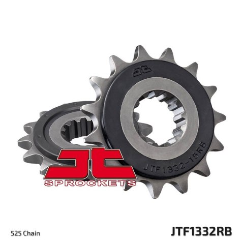 JT ZĘBATKA PRZEDNIA 2047 15 Z GUMĄ HONDA CB 750F2 '92-'00 (204715JTRB) (ŁAŃC. 525) JT ZĘBATKA PRZEDNIA 2047 15 Z GUMĄ HONDA CB 750F2 '92-'00 (204715JTRB) (ŁAŃC. 525)