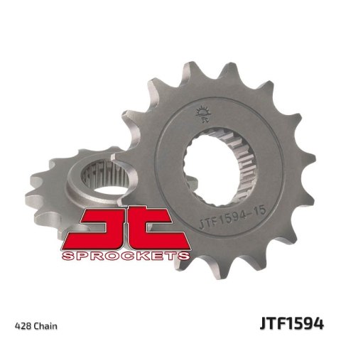JT ZĘBATKA PRZEDNIA 2149 15 YAMAHA 250 TRICKER '06-'08, YBR 250 '08-'11, XT 250X '08-'21 (214915JT) (ŁAŃC. 428) JT ZĘBATKA PRZEDNIA 2149 15 YAMAHA 250 TRICKER '06-'08, YBR 250 '08-'11, XT 250X '08-'21 (214915JT) (ŁAŃC. 428)