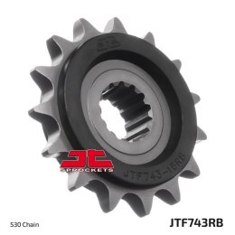 JT ZĘBATKA PRZEDNIA 2254 15 Z GUMĄ DUCATI MULTISTRADA 1200 '10-'16 (225415JTRB) (ŁAŃC. 530)