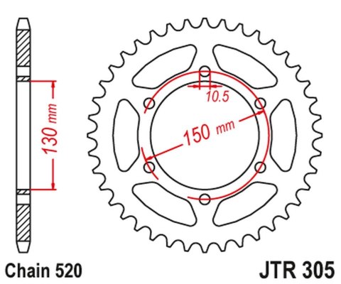 JT ZĘBATKA TYLNA 236 46 HONDA NX 650 '95-'01, YAMAHA XJ 6 '09-'15 (23646JTZBK) (ŁAŃC. 520) - PATRZ RÓWNIEŻ 430946 (23646JTZBK) K JT ZĘBATKA TYLNA 236 46 HONDA NX 650 '95-'01, YAMAHA XJ 6 '09-'15 (23646JTZBK) (ŁAŃC. 520) - PATRZ RÓWNIEŻ 430946 (23646JTZBK) K