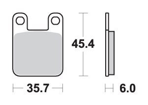 SBS KLOCKI HAMULCOWE KH115 CERAMIC KOLOR CZARNY PASUJE DO YAMAHA DT50R '04-, TZR50 '03-, TOMOS SBS KLOCKI HAMULCOWE KH115 CERAMIC KOLOR CZARNY PASUJE DO YAMAHA DT50R '04-, TZR50 '03-, TOMOS
