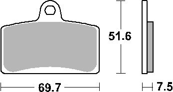 SBS KLOCKI HAMULCOWE KH399 MAXI SINTER SINTER KOLOR ZŁOTY SBS KLOCKI HAMULCOWE KH399 MAXI SINTER SINTER KOLOR ZŁOTY