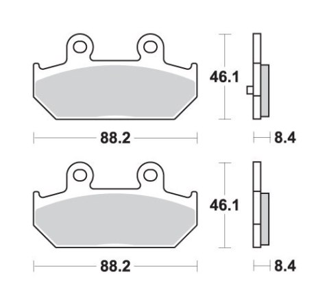SBS KLOCKI HAMULCOWE KH412 MAXI SINTER SINTER KOLOR ZŁOTY SUZUKI AN 400/650 BURGMAN '02-'23 TYŁ SBS KLOCKI HAMULCOWE KH412 MAXI SINTER SINTER KOLOR ZŁOTY SUZUKI AN 400/650 BURGMAN '02-'23 TYŁ