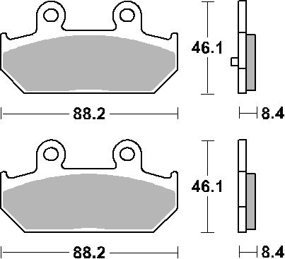 SBS KLOCKI HAMULCOWE KH412 STREET STANDART CERAMIC KOLOR CZARNY PASUJE DO: SUZUKI AN 400/650 BURGMAN '02-'23 TYŁ SBS KLOCKI HAMULCOWE KH412 STREET STANDART CERAMIC KOLOR CZARNY PASUJE DO: SUZUKI AN 400/650 BURGMAN '02-'23 TYŁ