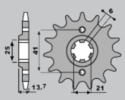 CHT ZĘBATKA PRZEDNIA 268 15 HONDA VF 500F 84-87 (JTF286.15) CHT ZĘBATKA PRZEDNIA 268 15 HONDA VF 500F 84-87 (JTF286.15)