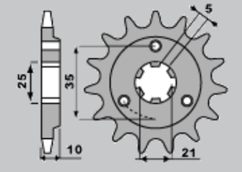 CHT ZĘBATKA PRZEDNIA 412 15 SUZUKI DR 750/800 BIG '89-'93 (JTF438.15) CHT ZĘBATKA PRZEDNIA 412 15 SUZUKI DR 750/800 BIG '89-'93 (JTF438.15)