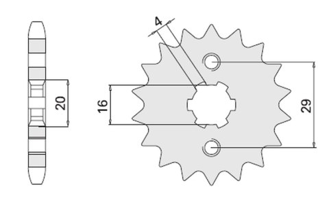 CHT ZĘBATKA PRZEDNIA 425 16 SUZUKI RG125 (92-96) (JTF425.16) CHT ZĘBATKA PRZEDNIA 425 16 SUZUKI RG125 (92-96) (JTF425.16)