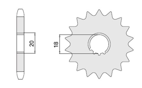 CHT ZĘBATKA PRZEDNIA 426 14 SUZUKI GN 125 91-00, GS 125 (JTF426.14) (426-14) CHT ZĘBATKA PRZEDNIA 426 14 SUZUKI GN 125 91-00, GS 125 (JTF426.14) (426-14)