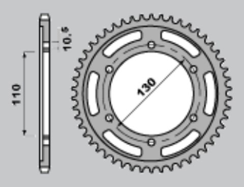 CHT WYPRZEDAŻ ZĘBATKA TYLNA 241 42 SUZUKI GSXR 1000 '09-'15 (479-42) (JTR479.42) CHT WYPRZEDAŻ ZĘBATKA TYLNA 241 42 SUZUKI GSXR 1000 '09-'15 (479-42) (JTR479.42)