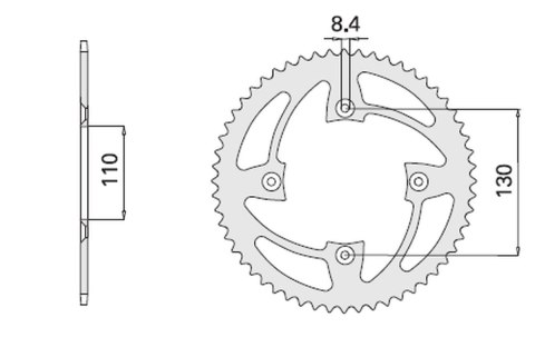 CHT ZĘBATKA TYLNA 4306 55 HONDA CR 80/85 (2064-55) (ŁAŃC. 420) CHT ZĘBATKA TYLNA 4306 55 HONDA CR 80/85 (2064-55) (ŁAŃC. 420)