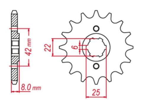 GROSSKOPF PROMOCJA ZĘBATKA PRZEDNIA 281 14 HONDA XL250R, XR600R (XL600R/RM-1) (JTF281.14) GROSSKOPF PROMOCJA ZĘBATKA PRZEDNIA 281 14 HONDA XL250R, XR600R (XL600R/RM-1) (JTF281.14)