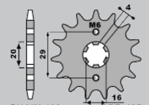 JR WYPRZEDAŻ ZĘBATKA PRZEDNIA 425 15 (42515JT) SUZUKI TS 125R/X '90-'96, GSXR 125 '17-'18, RG 80 86-87, GSX 125S '17'-'18 (JTF42 JR WYPRZEDAŻ ZĘBATKA PRZEDNIA 425 15 (42515JT) SUZUKI TS 125R/X '90-'96, GSXR 125 '17-'18, RG 80 86-87, GSX 125S '17'-'18 (JTF42