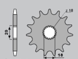 JR WYPRZEDAŻ ZĘBATKA PRZEDNIA 426 14 SUZUKI GN 125 '92-'00, DR 125 '80-'85 (JTF426.14)